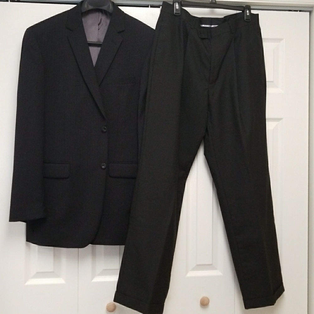 J. Ferrar Pinstriped Suit